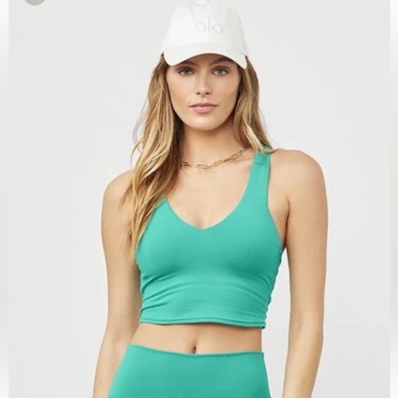 ALO Yoga Other - Alo yoga real bra tank ocean teal